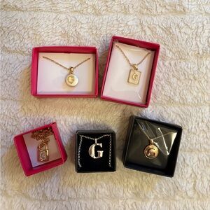 Lot of 5 “G” Necklaces